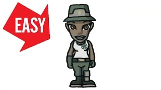 How to draw Fortnite skins【Recon Expert】Easy & Cute drawing｜Jolly Art NEGI