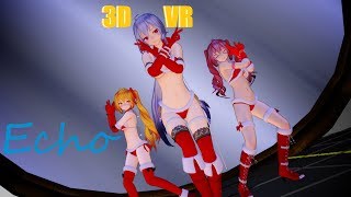 [3D VR MMD] Echo [Haku Neru Teto] ||4K 60fps||