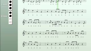 Counting Stars-Recorder Notes