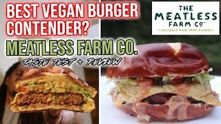 BEST VEGAN BURGER CONTENDER?! | UK-based Meatless Farm Co. | Taste Test & Review