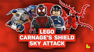 ◉ LEGO Marvel - Carnage's SHIELD Sky Attack stop motion build review┃Обзор ЛЕГО 76036