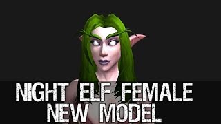 Night Elf Female Character New Model Preview - Warlords of Draenor