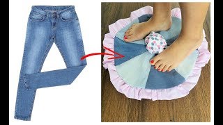 RECICLAR JEANS - TAPETE DE JEANS VIEJOS - RECYCLE OLD JEANS - DIY: TRANSFORM YOUR CLOTHES