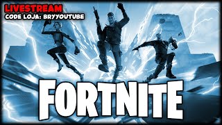 ? FORTNITE - CUSTOMS PT/OUTFITS & CRIATIVO - LIVESTREAM - CODE LOJA "BRYYOUTUBE" #AD