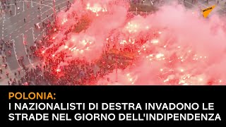 Polonia: i nazionalisti di destra invadono le strade nel giorno dell'indipendenza