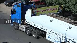 Lebanon: Locals rejoice as tankers carrying Iranian fuel arrive in Lebanon