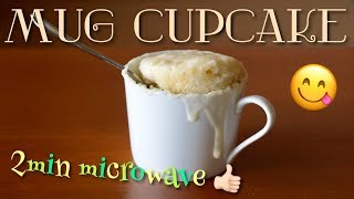 How to Make Mug Cupcake (Dairy-free Egg-free 2min Microwave Recipe) | OCHIKERON