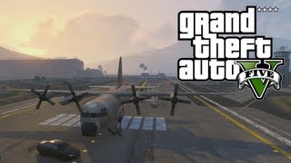 GTA 5: How To Get The "TITAN" AC-130 Like Military Plane (GTA V)