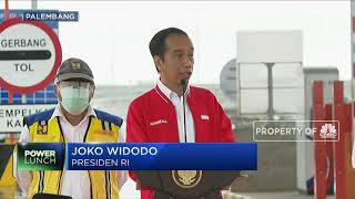 Presiden Jokowi Resmikan Tol di Palembang