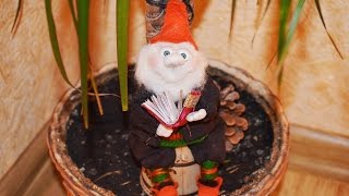 Гномик своими руками в чулочной технике ❀ How to Make a Gnome
