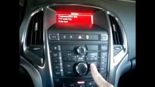 Opel Vauxhall Astra J CD 400 hidden test mode