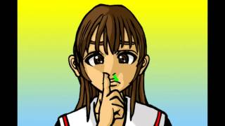 鼻を、ほじる、少女。（手描きアニメ・グロ注意）