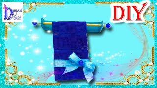 Как сделать Держатель для полотенец в Ванную для кукол. How to make a Towel rail in Dolls Bathroom.