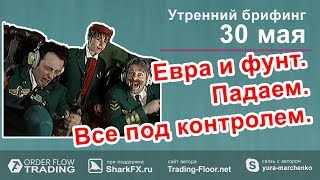 Утренний брифинг от 30 мая. Прогноз рынка форекс и forts. EURUSD, GBPUSD, USDCAD, USDJPY, AUDUSD