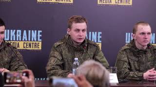 Путин врет на весь мир, что здесь нет солдат-срочников. Брифинг пленных российских военных