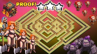 BEST TH10 War Base 2018 Anti 3 Star With Replays Anti Bowler Anti Miner Anti Valkyrie