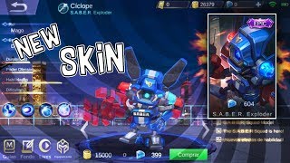 New Skin!! S.A.B.E.R Cyclope [Mobile Legends] 2018 | RiMax7