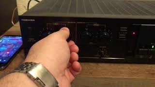 Rare Vintage Toshiba Amplifier Model SB-M33   Circa 1980’s & KEF Q15.2 Speakers