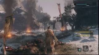 Sekiro: Shadows Die Twice. Первый бос Гёбу Онива (Gyoubu Oniwa).