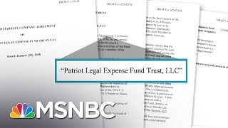 Apparent President Donald Trump Staff Legal Defense Fund Uncovered | Rachel Maddow | MSNBC