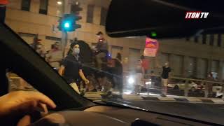 Израиль. Конная полиция разгоняет молодежный протест