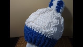 Crochet adult cable hat or beanie - with Ruby Stedman