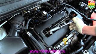 Замена свечей зажигания двигателя F16D4 A16XER LDE spark plug replacement