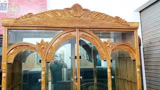 চিটাগং সেগুন এর চমতকার ডিজাইনের গ্লাস সুকেস