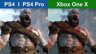 God of War - PS4 vs XBOX ONE X - Graphics Comparison