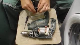 Ремонт выключателя у дрели Bosch PSB 530