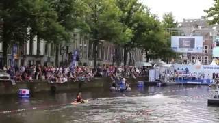 ALS City Swim Amsterdam 2016, swimming for charity in the canals of Amsterdam