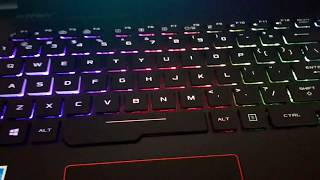 ASUS ROG GL553VD amazing RGB backlit keyboard