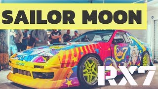 SAILOR 7 Reveal | Sailor Moon Inspired Itasha RX7 Drift Car