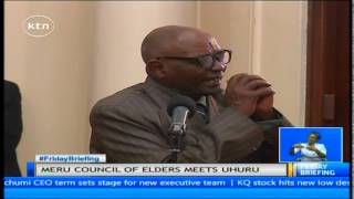 Njuri Ncheke supreme council of Ameru elders pay President Uhuru a courtesy call at state house
