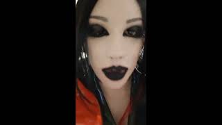Lovely latex Doll Ludivine red and black