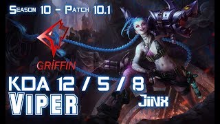 GRF Viper JINX vs SENNA ADC - Patch 10.1 KR Ranked
