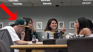 Wanksta picks up girls after BLASTING EMBARRASSING MUSIC in the LIBRARY!