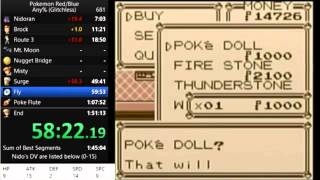 Pokemon Red 1:49 IGT run with commentary