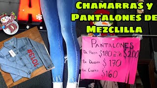 #mixcalco CHAMARRAS y pantalones de MEZCLILLA hasta talla 15/SPANDEX/Para ti o tu negocio