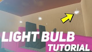Cool Light Tutorial! Roblox Lumber Tycoon 2