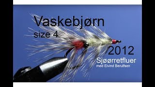 Sjøørretfluer - Vaskebjørn size 4, 2012. Med Eivind Berulfsen.
