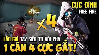 [Free Fire] Mãn Nhãn Với Màn 1 Cân 4 Cực Kì Gắt Ở Cổng Trời | Lão Gió