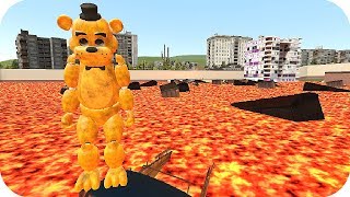 ? EL PISO ES LAVA RESCATANDO A FNAF GOLDEN FREDDY - GMOD GARRYS MOD AENH