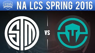 TSM vs IMT - NA LCS 2016 Spring W2D1 - Team SoloMid vs Immortals