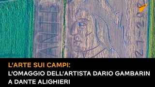 L’arte sui campi, l’omaggio dell’artista Dario Gambarin a Dante Alighieri