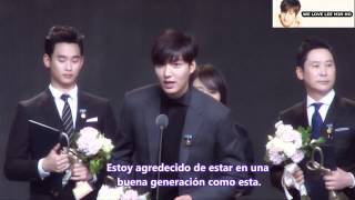 [Sub Esp] Lee Min Ho - Premios ''Korean Popular Culture Arts 2014''