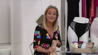 Breezies Soft Support Contrast Lace Panties Set of 3 on QVC