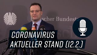 Gesundheitsminister Jens Spahn zum Coronavirus (12.2.)