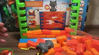 Распаковка настольной игры из фикспрайса котик на стройке