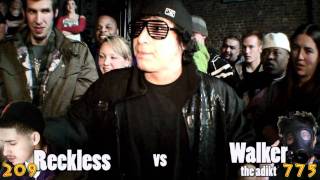 WALKER THE ADIKT vs RECKLESS - 3/21/11 Emcee Battle in Reno, NV